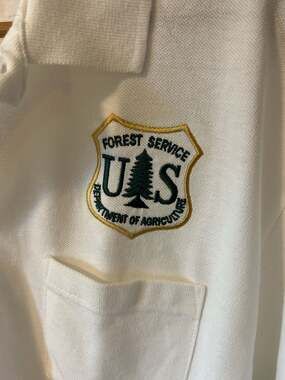 Outer Banks US Forest Service Department of Agriculture Polo Shirt White XL
